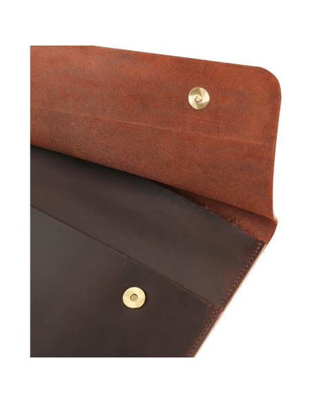 Funda de Piel DUKE&COW para iPad Pro 13" - Marrón Oscuro