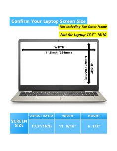Filtro de Privacidad para Laptop 13.3" Phimoos Anti-reflejo 2