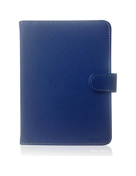 Funda de Libro de Cuero PU Azul para Lector de Ebook 6"
