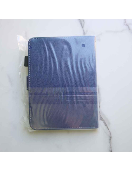 Funda de Libro de Cuero PU Azul para Lector de Ebook 6"