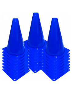 24 Conos de Tráfico de Plástico LCPQMZGH 17.78 cm Entrenamiento