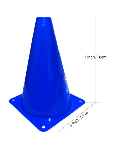 24 Conos de Tráfico de Plástico LCPQMZGH 17.78 cm Entrenamiento