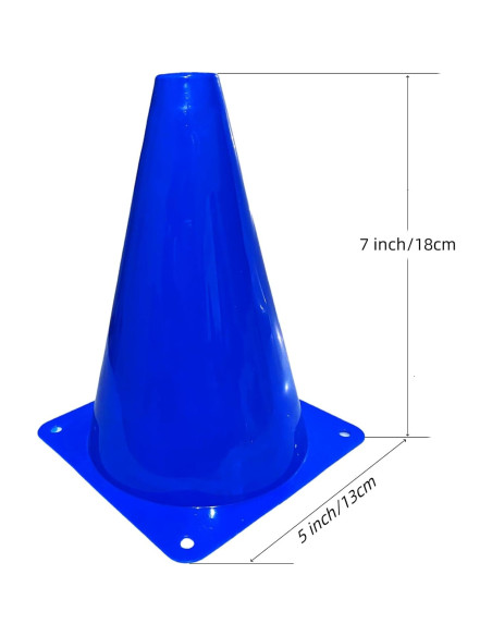 24 Conos de Tráfico de Plástico LCPQMZGH 17.78 cm Entrenamiento