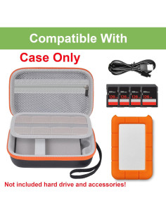 Funda Gris para Disco Duro Externo LaCie Rugged Mini 1TB-5TB 2
