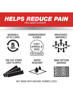 Cinta Terapéutica Kinesiology Typhoon MUELLER 20 Tiras 5x25cm 2