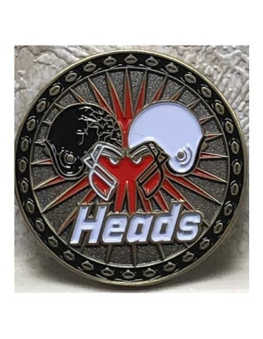 Moneda de Lanzamiento de Fútbol Genérico Doble Cara 3.81 cm