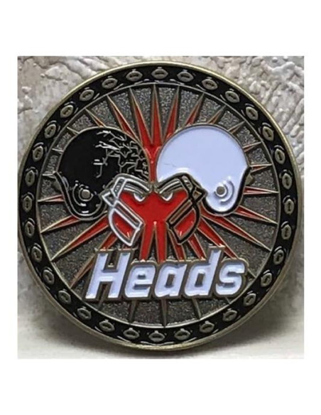 Moneda de Lanzamiento de Fútbol Genérico Doble Cara 3.81 cm