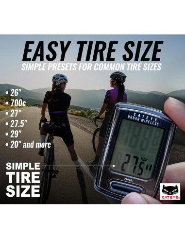 Computadora Inalámbrica CATEYE Urbana - Velocímetro y Odómetro
