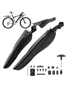 Juego de Guardabarros Ajustables Cooryda para Bicicleta MTB