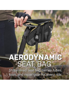 Bolsa de Sillín Topeak Aero Wedge Mediana 1.31L Negra 2