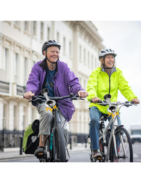 Timbre de bicicleta WHTCHSU clásico de metal 20 cm plateado