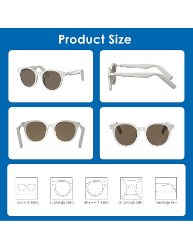 Gafas de sol inteligentes GetD con traducción AI y Bluetooth