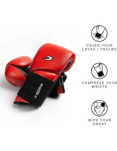 Muñequera de Algodón Terry BOXRAW para Boxeo - 2 Piezas 2