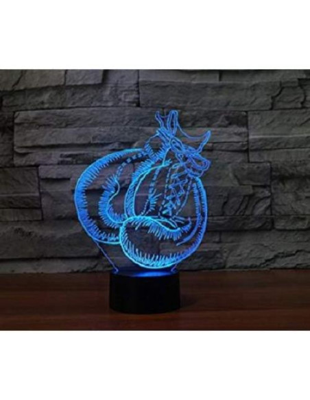 Lámpara de Noche 3D Guantes de Boxeo LED USB Control Remoto
