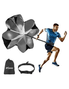 Paracaídas de Resistencia KUYOU 142 cm para Entrenamiento Deportivo