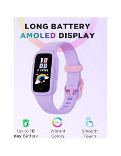 Reloj de Fitness para Niños BIGGERFIVE Vigor 3 Lila 2