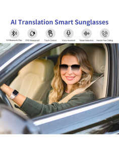 Gafas Inteligentes GS06-AI Oro con Traducción y Bluetooth 2