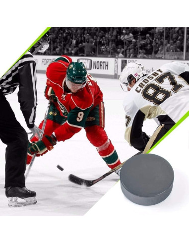 Disco de Hockey sobre Hielo AceFox 7.62 cm Negro - 1 Pieza