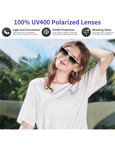 Gafas Inteligentes GS06-AI Oro con Traducción y Bluetooth