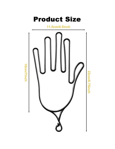 Soporte para Guantes de Golf Ymapinc 2 Piezas Negro/Blanco
