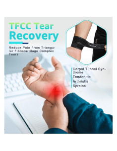 Faja de Muñeca HiRui Ajustable para Soporte y Alivio del Dolor 2