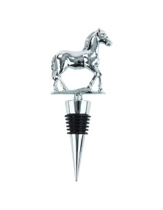 Tapón de Vino Twine Derby Caballo Metal Plata 80g