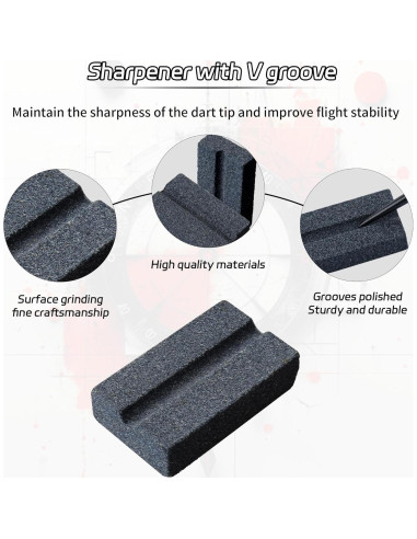 Afilador de Dardos CyeeLife V-Afilado 4 Piezas Accesorios