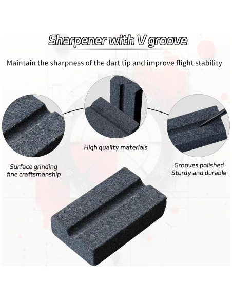 Afilador de Dardos CyeeLife V-Afilado 4 Piezas Accesorios