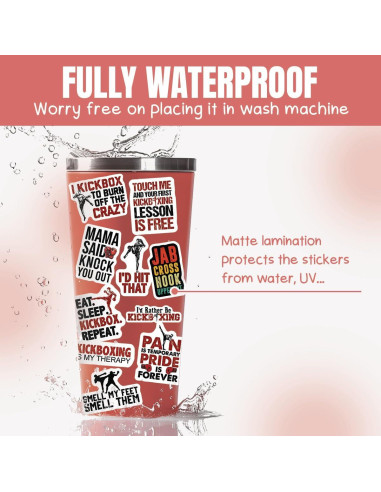 Calcomanías de Kickboxing TAYTA - 10 Piezas Impermeables