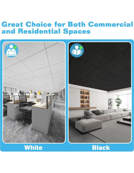 Azulejos Acústicos Art3d 12 Paneles 60x60cm Impermeables