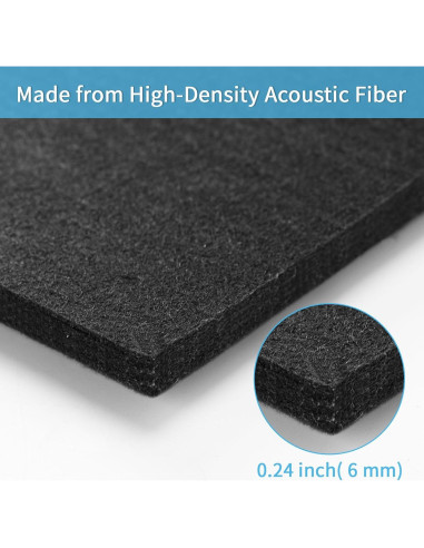 Azulejos Acústicos Art3d 12 Paneles 60x60cm Impermeables