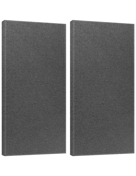 2 Paneles Acústicos Absorbentes de Sonido 119.4x58.4cm Gris