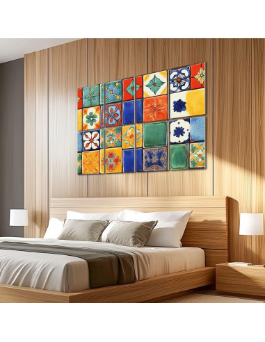 Paquete de 8 Paneles Acústicos Art Absorbentes 121.9x81.3cm