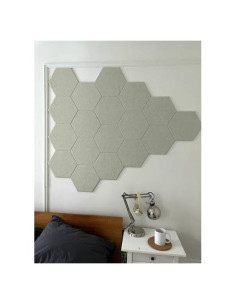 Azulejos de Fieltro Hexagonales Decorita - 12 Paneles Autoadhesivos