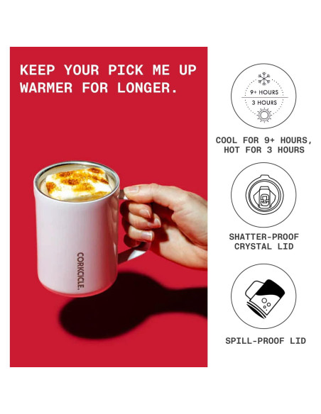 Taza de Café de Viaje Corkcicle 475ml Acero Inoxidable Aislada