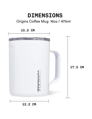 Taza de Café de Viaje Corkcicle 475ml Acero Inoxidable Aislada