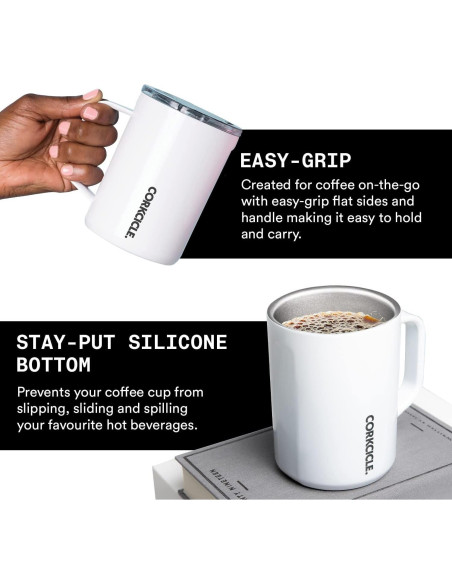 Taza de Café de Viaje Corkcicle 475ml Acero Inoxidable Aislada
