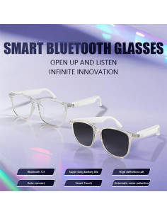 Gafas Inteligentes Piluyaa YJ-GS-03 con Audio Bluetooth - Negro 2