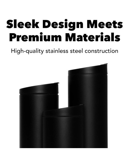 Vaso Aislado MiiR Flip Traveler 16oz Gris Basal Doble Pared