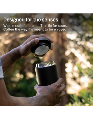 Taza de Viaje Fellow Carter 355 ml Acero Inoxidable Negro Mate