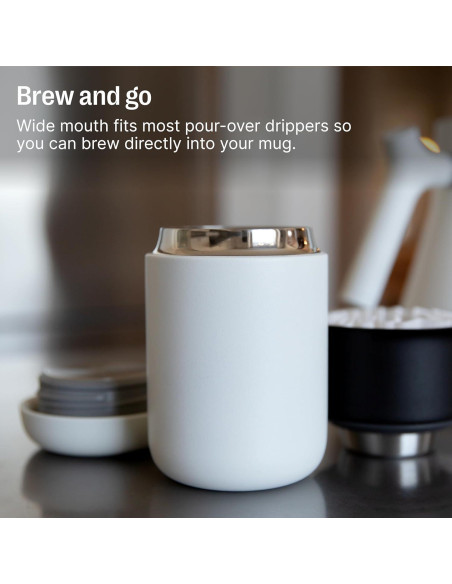 Taza de Viaje Fellow Carter 355 ml Acero Inoxidable Negro Mate