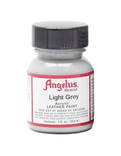 Pintura Acrílica Angelus 29.57 ml Gris Claro para Cuero