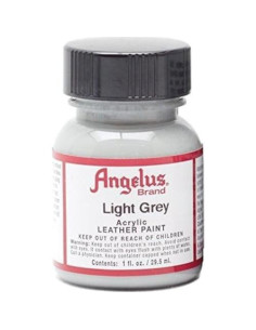 Pintura Acrílica Angelus 29.57 ml Gris Claro para Cuero 2
