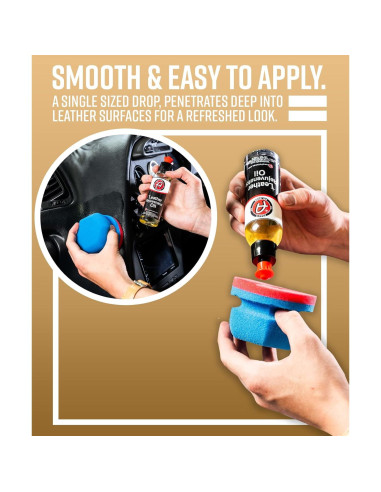 Aceite Rejuvenecedor de Cuero Adam's 118 ml - Limpia, Hidrata y Protege