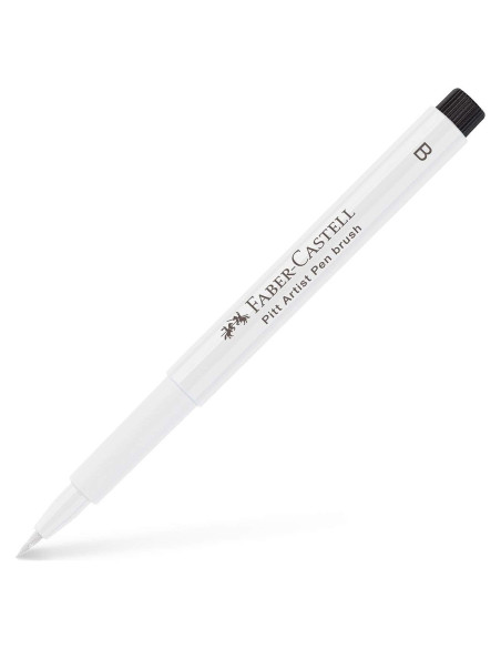 Marcador Artístico Faber-Castell Pitt Tinta India Blanca