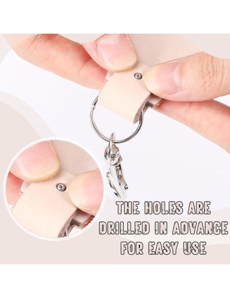 Kit de Llaveros de Cuero PU Landical 20 Piezas Personalizables