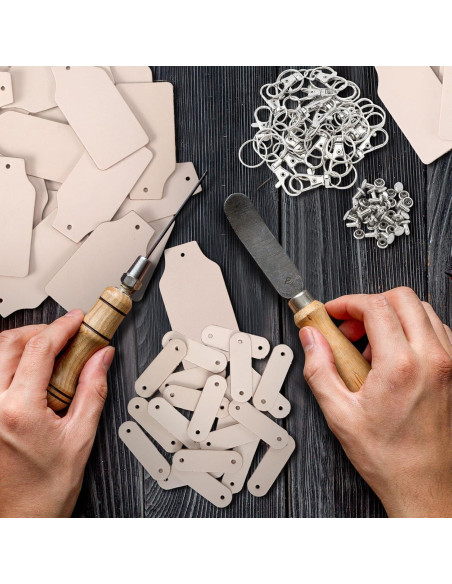 Kit de Llaveros de Cuero PU Landical 20 Piezas Personalizables