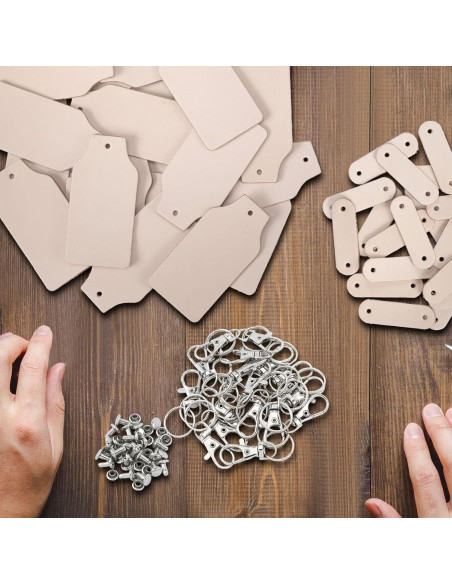 Kit de Llaveros de Cuero PU Landical 20 Piezas Personalizables