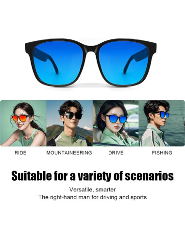 Gafas Bluetooth Giinova Inteligentes Polarizadas Azul