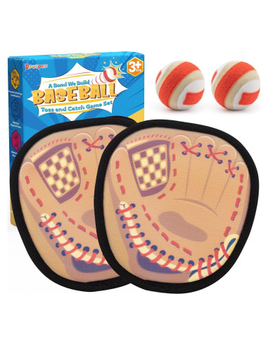 Juego de Lanzar y Atrapar Pelotas Qrooper 2 Palas 2 Pelotas